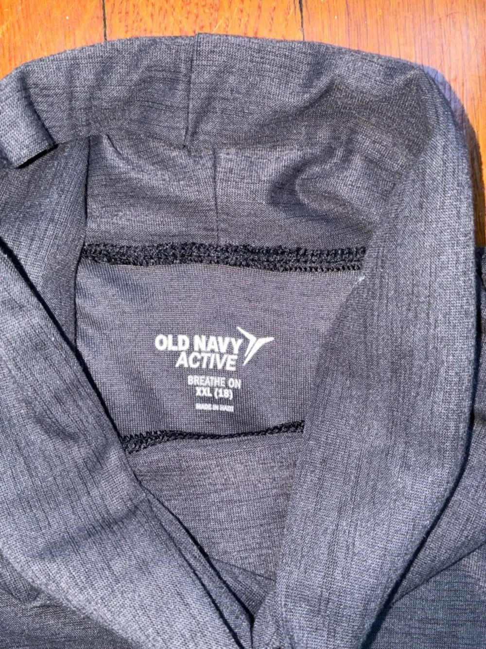 NWOT Old Navy Active Twist Front Pullover Kids's XXL Black Lightweight Athleisur